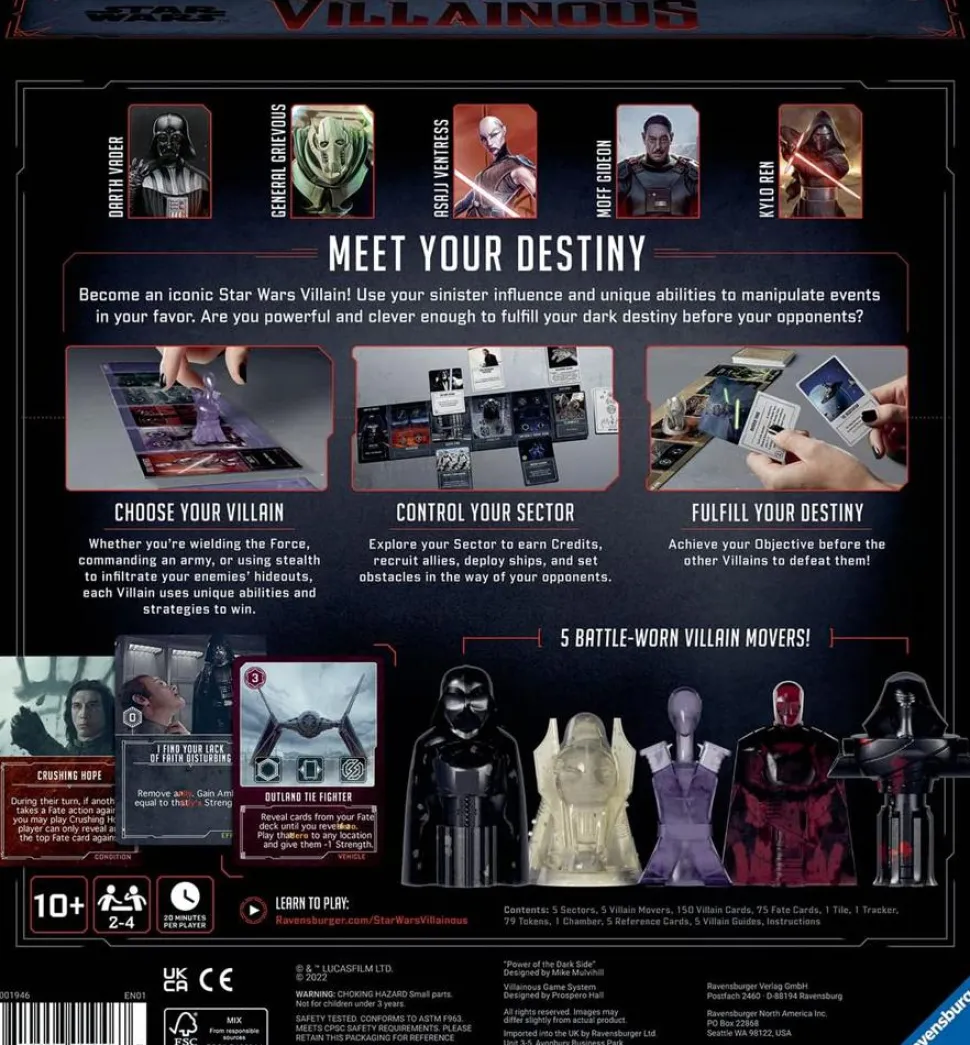 Star Wars Villainous - Power of the Dark Side Board Game