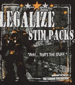 StarCraft - Legalise Stim Packs Male T-Shirt