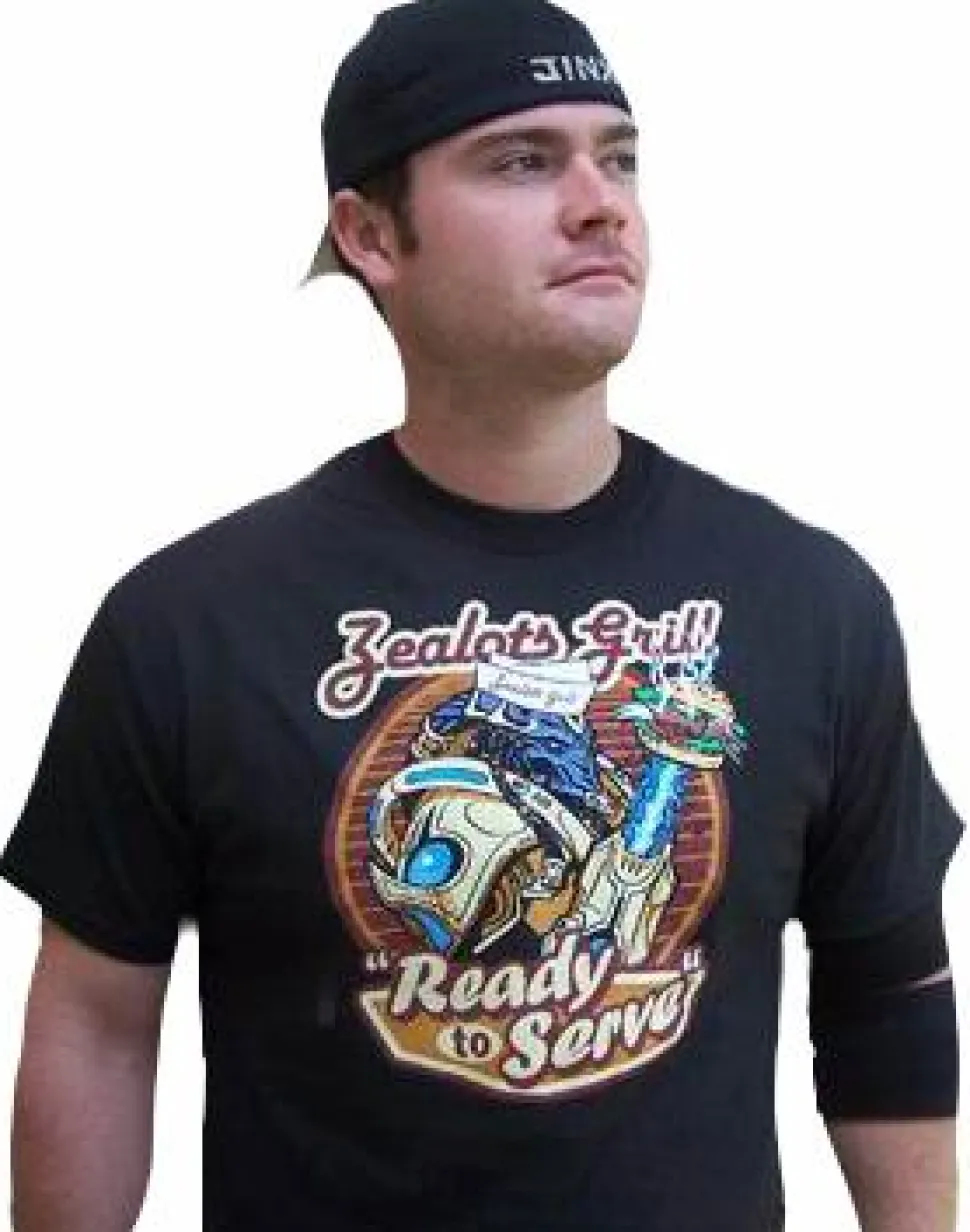 StarCraft - Protoss Zealot's Grill Ready To Serve Male T-Shirt