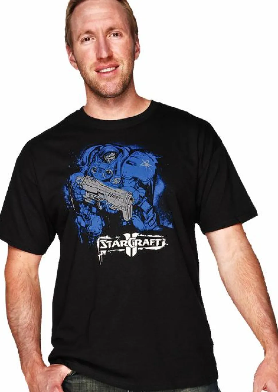 StarCraft - Starcraft 2 - Marine Black Male T-Shirt