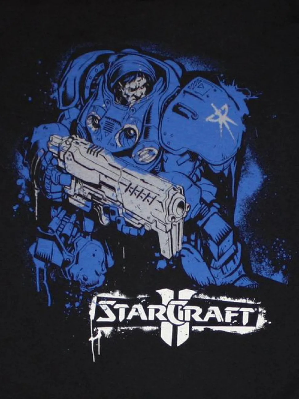 StarCraft - Starcraft 2 - Marine Black Male T-Shirt