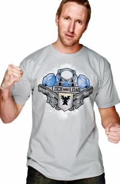 StarCraft - Starcraft 2 - Terran Lock and Load Silver Male T-Shirt