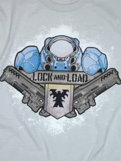 StarCraft - Starcraft 2 - Terran Lock and Load Silver Male T-Shirt