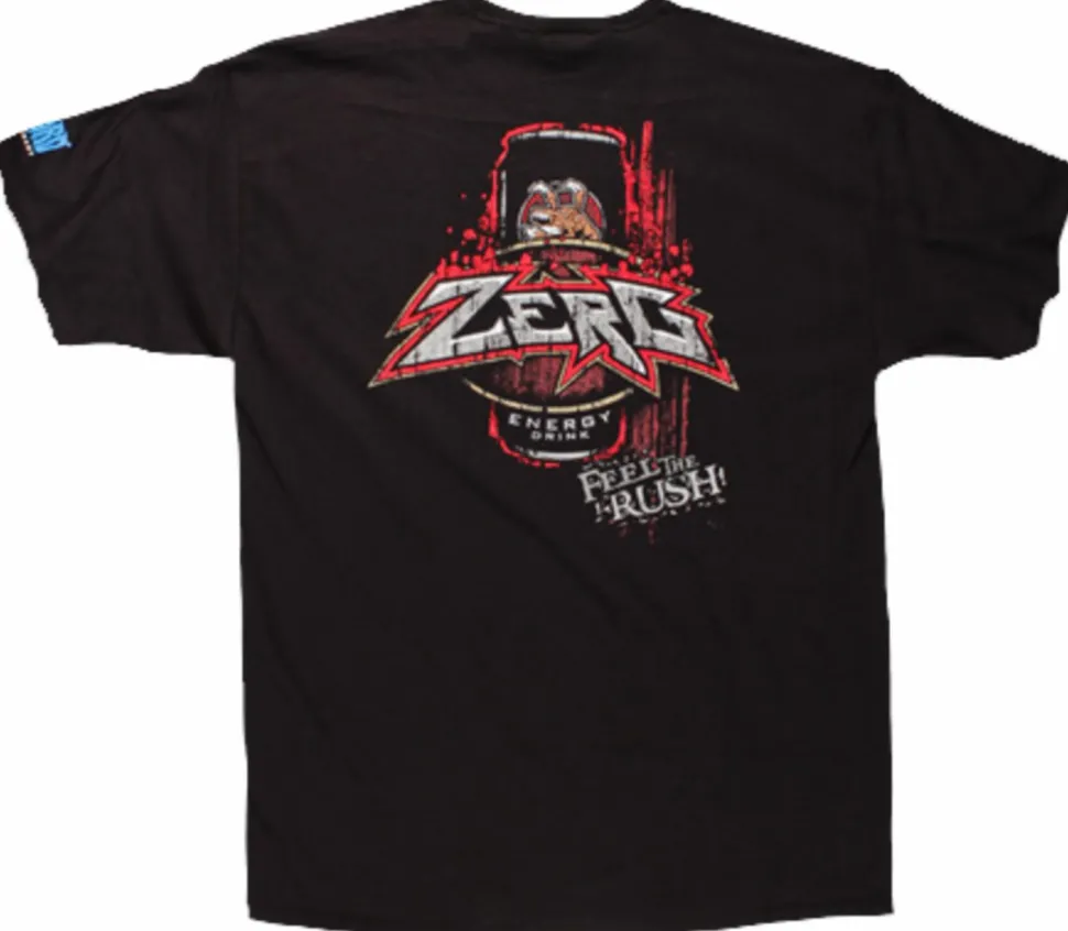 StarCraft - Zerg Rush Energy Drink Black Male T-Shirt