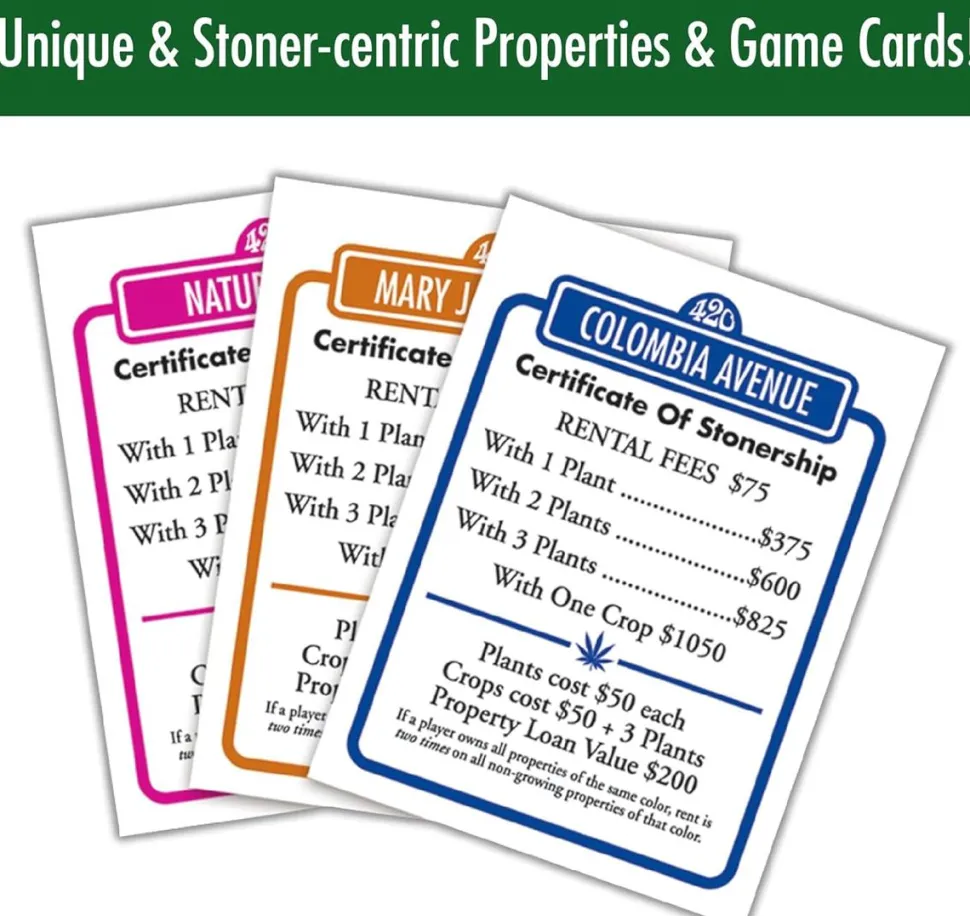 Stoner City - The Game of Owners and Stoners Board Game