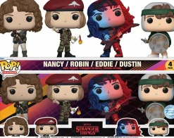Stranger Things 4 - Nancy, Robin, Eddie & Dustin Pop! Vinyl Figure 4-Pack