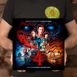 Stranger Things 4 - Original Score From The Netflix Series Volume 01 by Kyle Dixon & Michael Stein 2xLP Vinyl Record (Clear / Blue Coloured Vinyl)
