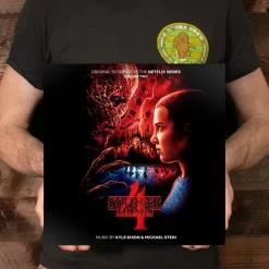 Stranger Things 4 - Original Score From The Netflix Series Volume 02 by Kyle Dixon & Michael Stein 2xLP Vinyl Record (Clear / Red Coloured Vinyl)