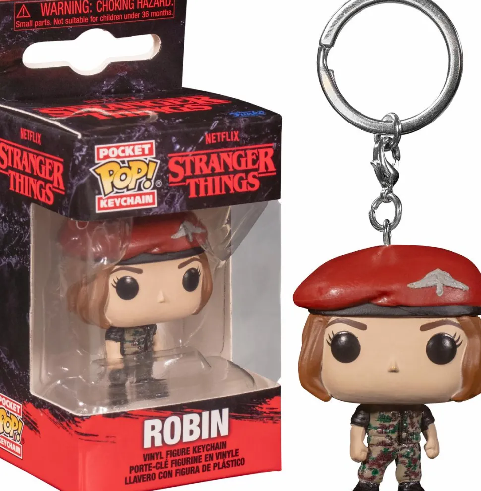 Stranger Things 4 - Robin in Hunter Outfit Pocket Pop! Vinyl Keychain