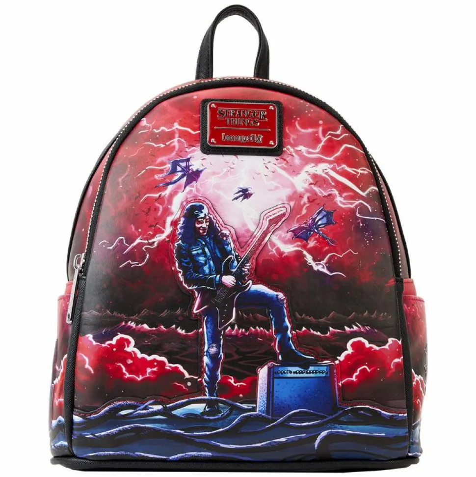Stranger Things - Eddie Tribute Glow in the Dark 10" Faux Leather Mini Backpack