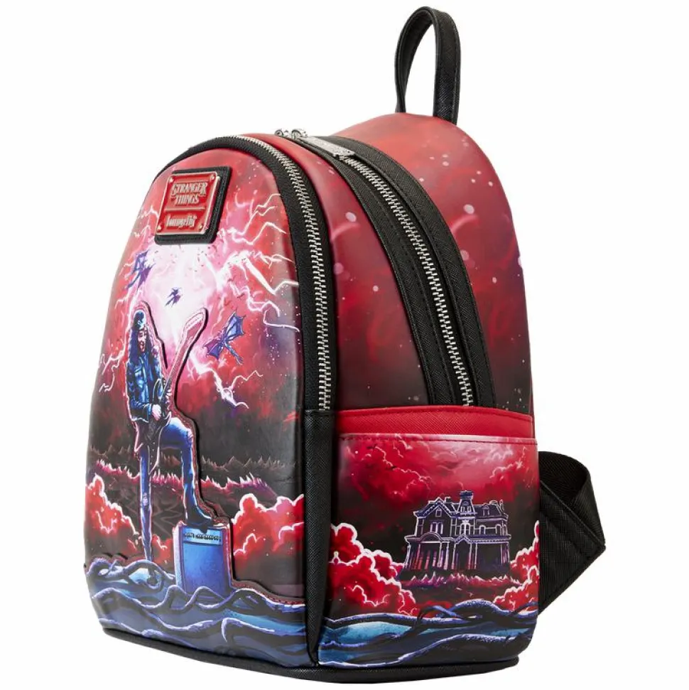 Stranger Things - Eddie Tribute Glow in the Dark 10" Faux Leather Mini Backpack