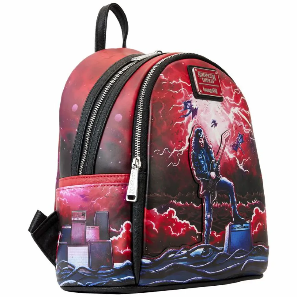 Stranger Things - Eddie Tribute Glow in the Dark 10" Faux Leather Mini Backpack