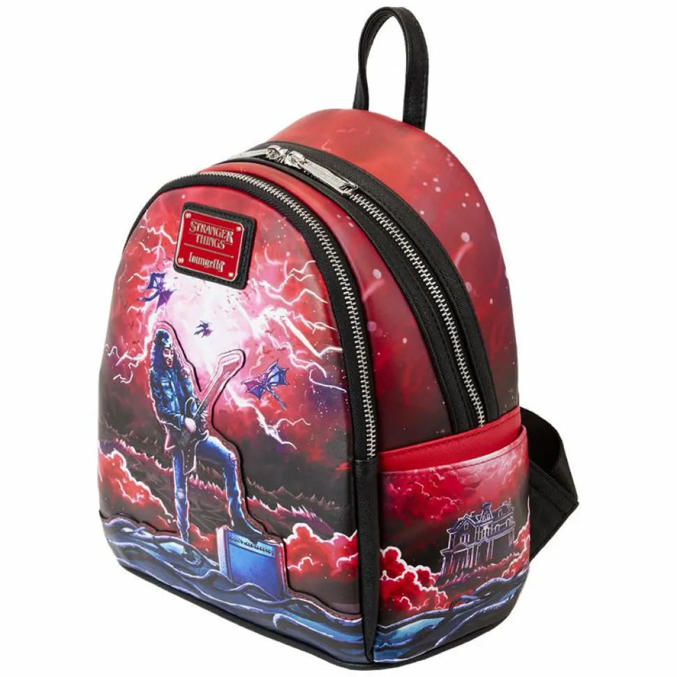 Stranger Things - Eddie Tribute Glow in the Dark 10" Faux Leather Mini Backpack
