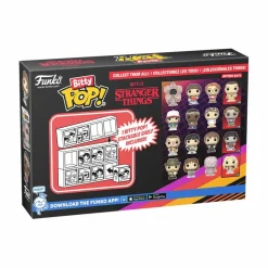 Stranger Things - Hopper, Joyce, Demogorgon (Closed Face) & Mystery Bitty Pop! Vinyl Figure 4-Pack