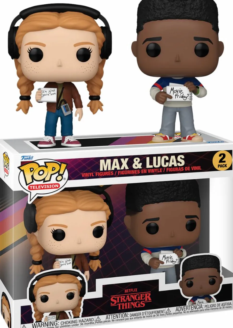 Stranger Things: Season 4 - Max & Lucas Pop! Vinyl 2-Pack
