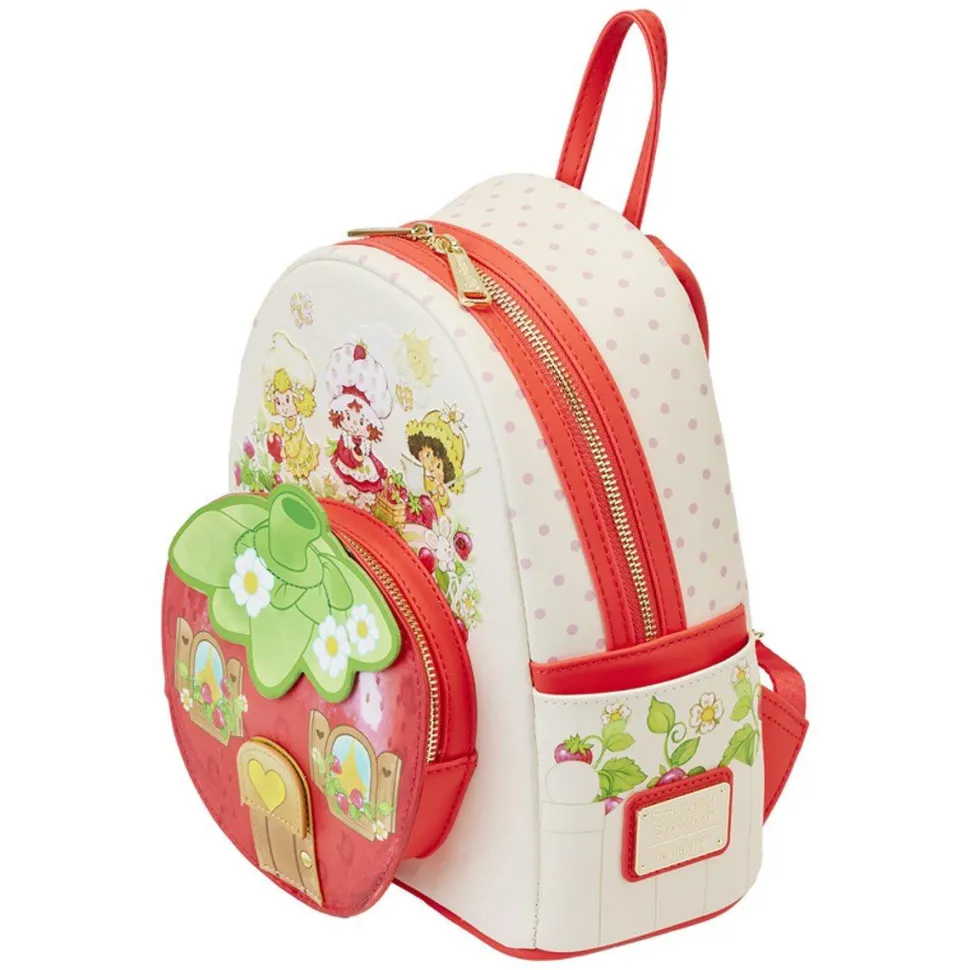 Strawberry Shortcake - Strawberry House Scented 10" Faux Leather Mini Backpack