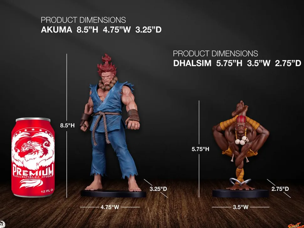 Street Fighter - Akuma & Dhalsim 1/10th Scale Statue (Set of 2)