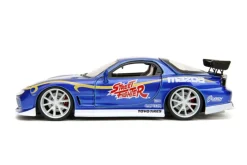 Street Fighter - Chun-Li & 1993 Mazda RX-7 Anime Hollywood Rides 1/24th Scale Die-Cast Vehicle Replica