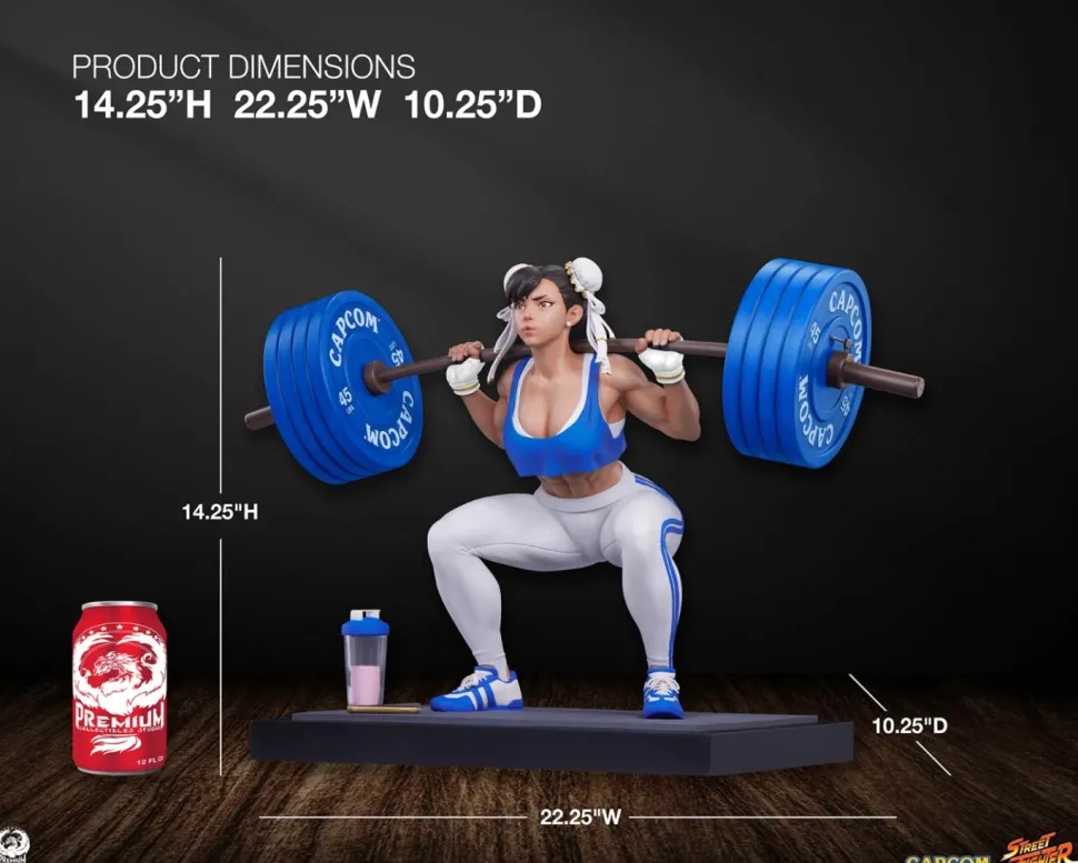 Street Fighter - Chun-Li Powerlifting 1/4 Scale Statue