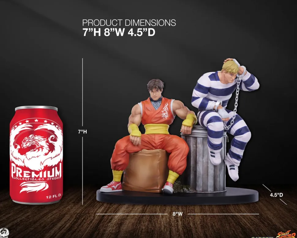 Street Fighter - Cody & Guy 1/10th Scale Statue