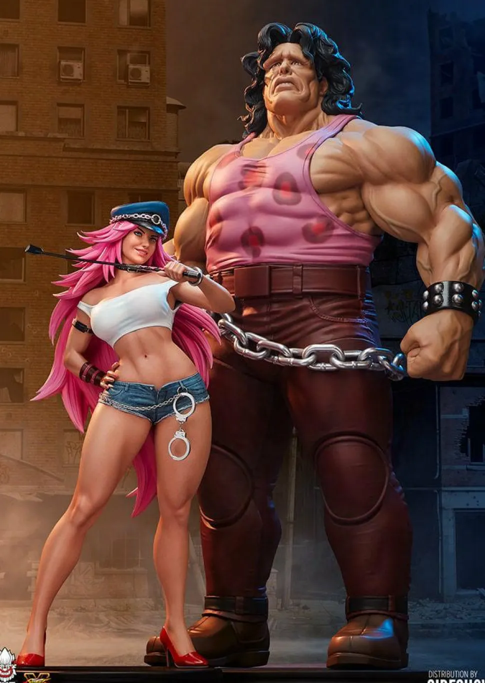 Street Fighter - Hugo & Poison 1/4 Scale Statue Set