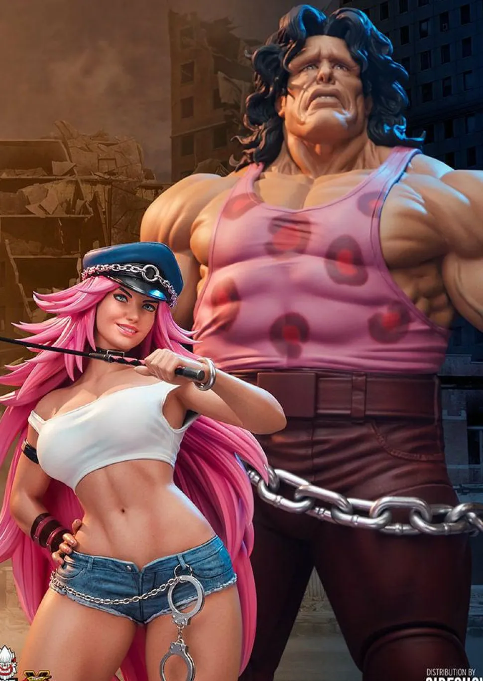 Street Fighter - Hugo & Poison 1/4 Scale Statue Set
