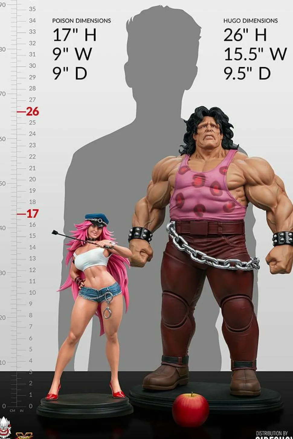Street Fighter - Hugo & Poison 1/4 Scale Statue Set