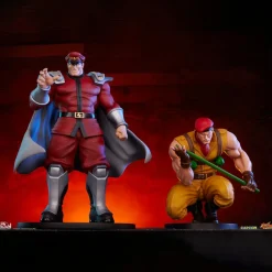Street Fighter - M. Bison & Rolento 1/10th Scale Statue Set of 2