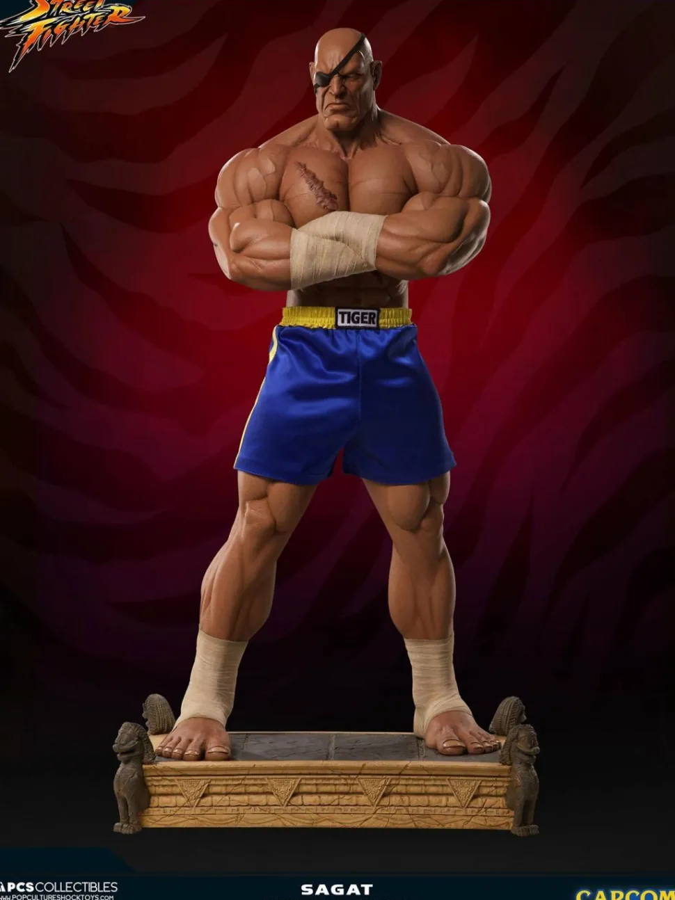 Street Fighter - Sagat Emperor of Muay Thai Exclusive 1/3 Scale Statue