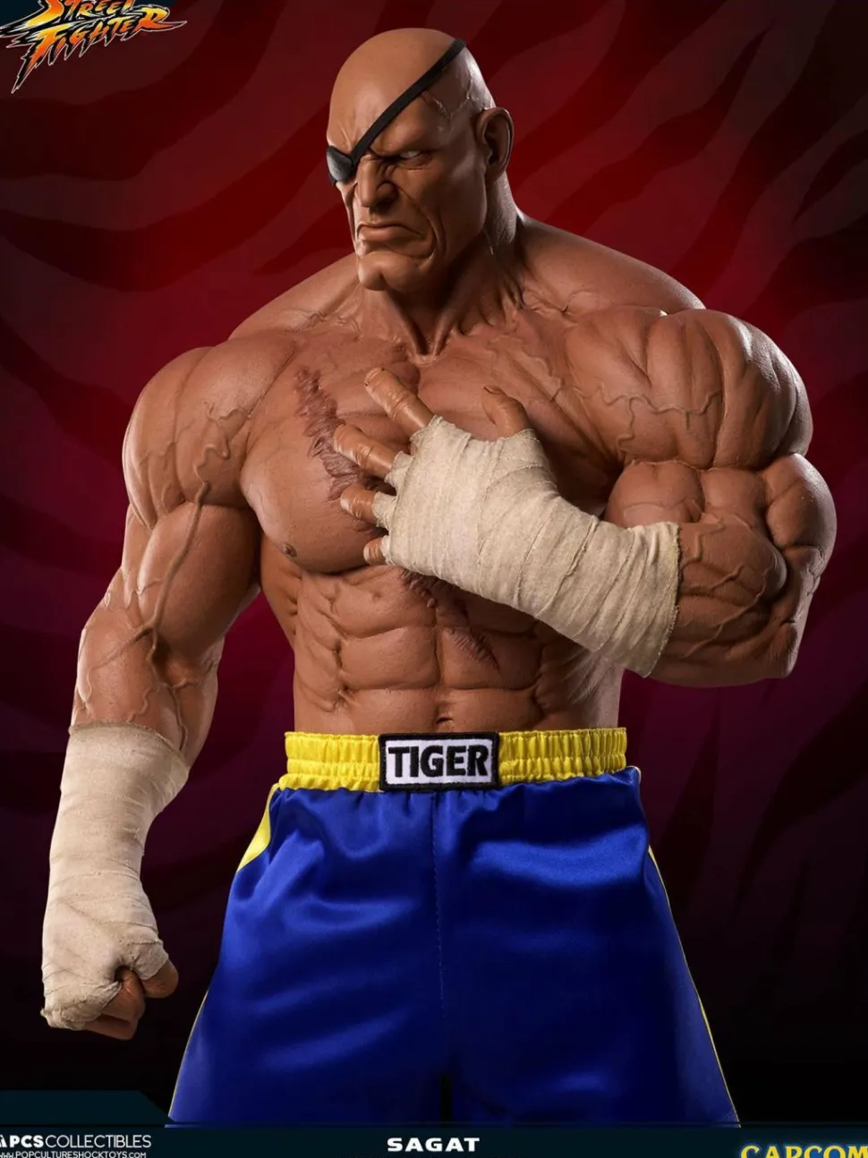Street Fighter - Sagat Emperor of Muay Thai Exclusive 1/3 Scale Statue