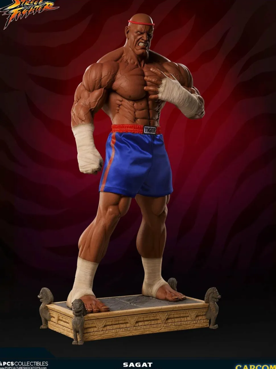 Street Fighter - Sagat Evolution (Set of 2) Exclusive 1/3 Scale Statues