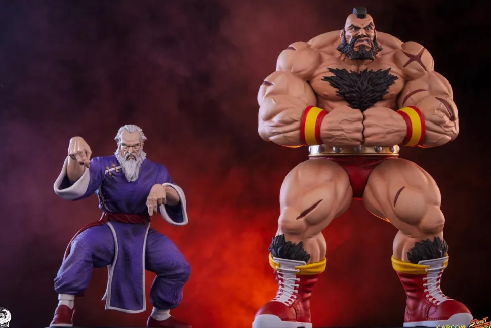 Street Fighter - Zangief & Gen 1/10th Scale Statue (Set of 2)