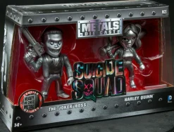 Suicide Squad - Harley Quinn and Joker 4” Metals Die-Cast Bare Metal Action Figure 2-Pack (2016 Convention Exclusive)