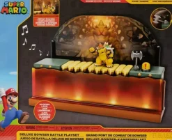 Super Mario - Bowser Battle World of Nintendo Deluxe 2.5" Scale Action Figure Playset