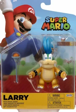 Super Mario - Larry with Magic Wand World of Nintendo 4" Scale Action Figure (Wave 41)