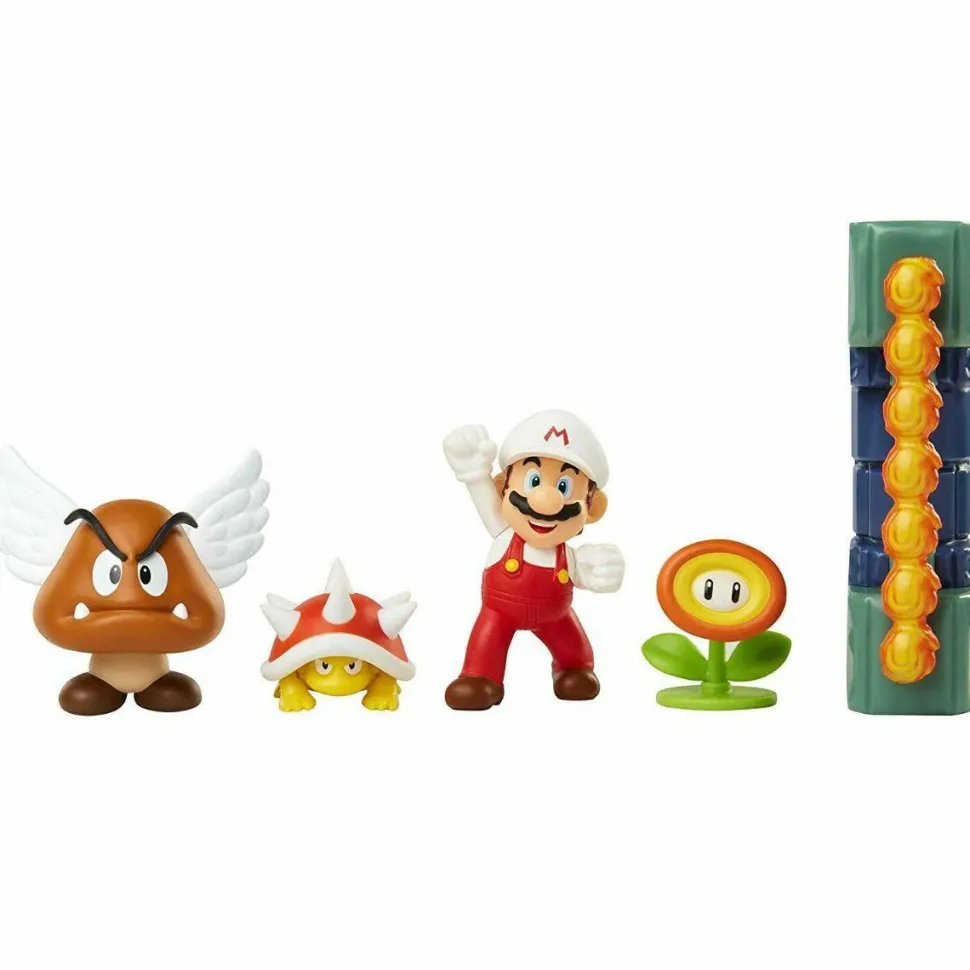 Super Mario - Lava Castle Diorama World of Nintendo 2.5” Scale Action Figure Playset