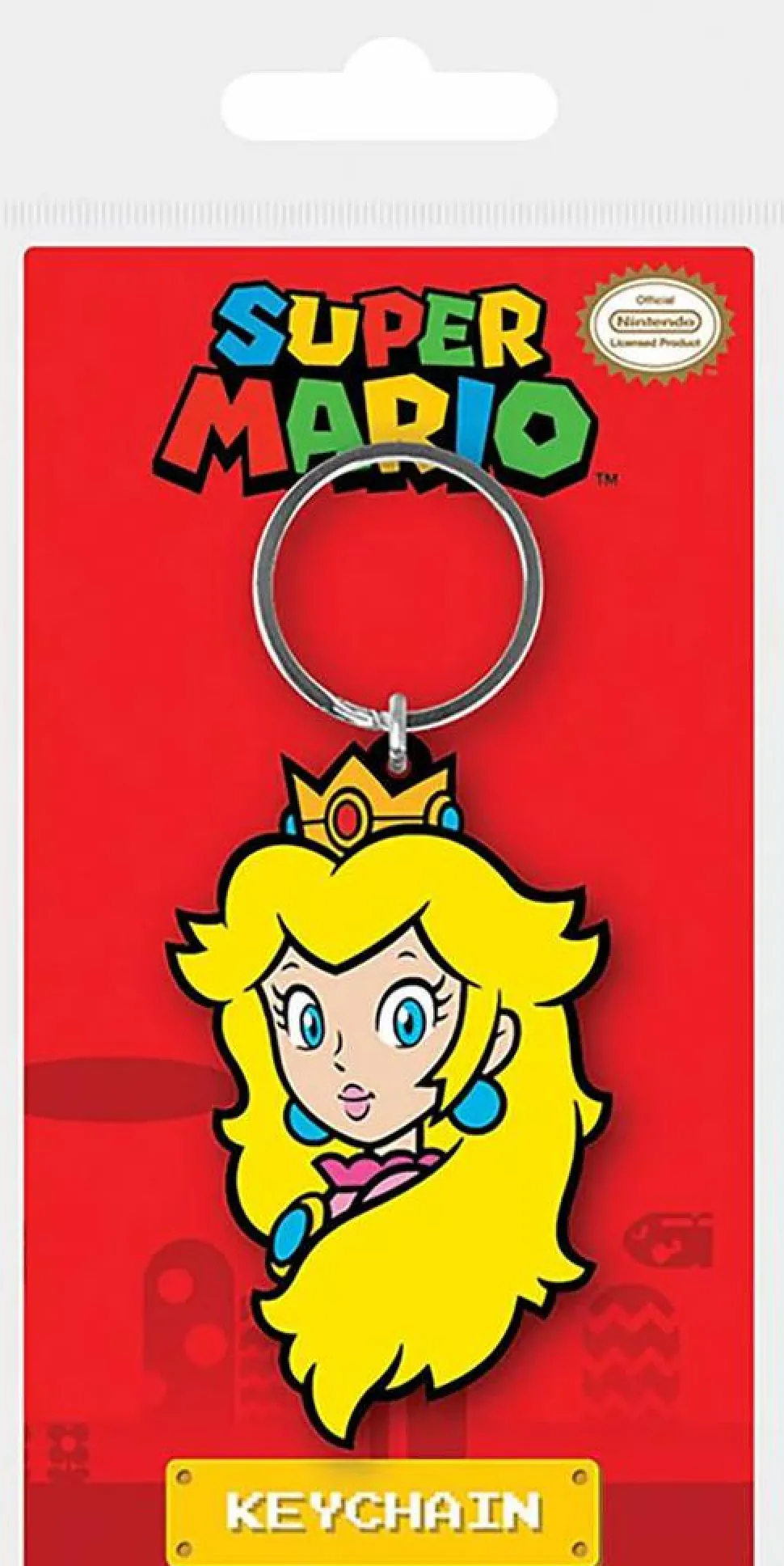 Super Mario - Princess Peach PVC Rubber Keychain