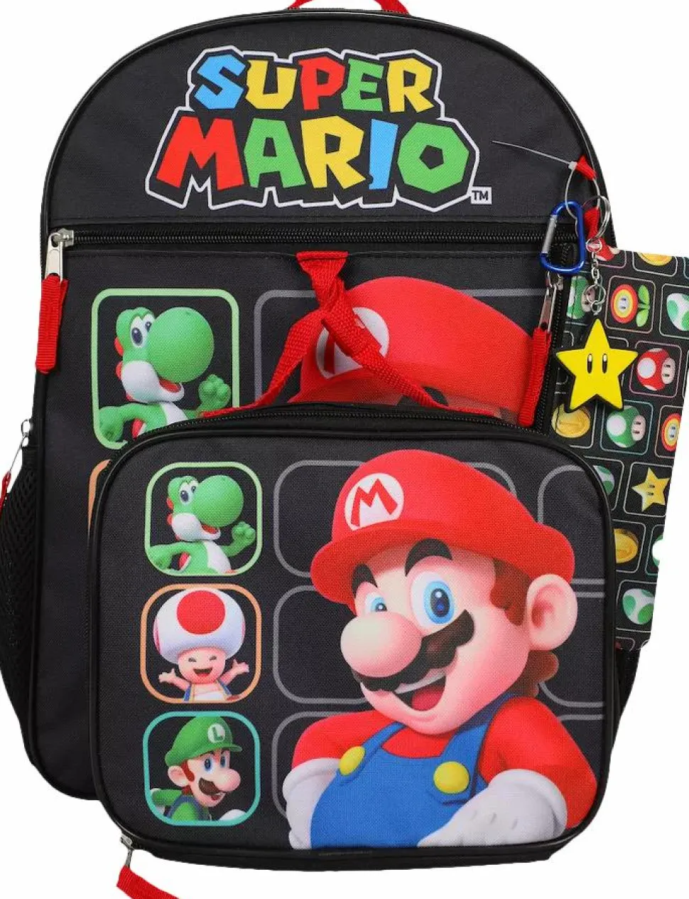 Super Mario - Super Mario Characters 16" Backpack 5-Piece Set