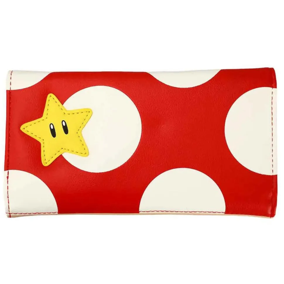 Super Mario - Super Mushroom 7" Faux Leather Bi-Fold Wallet