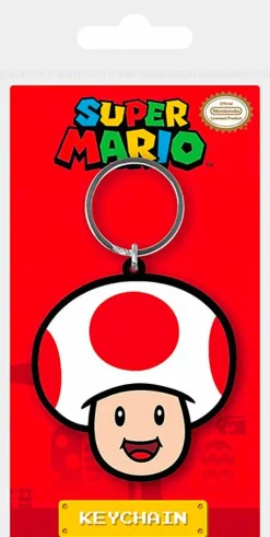 Super Mario - Toad Rubber Keychain