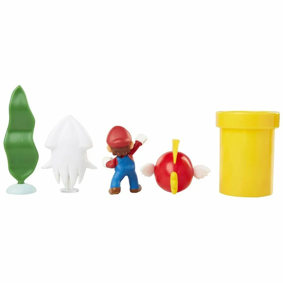 Super Mario - Underwater Diorama World of Nintendo 2.5” Scale Mini Figure Playset