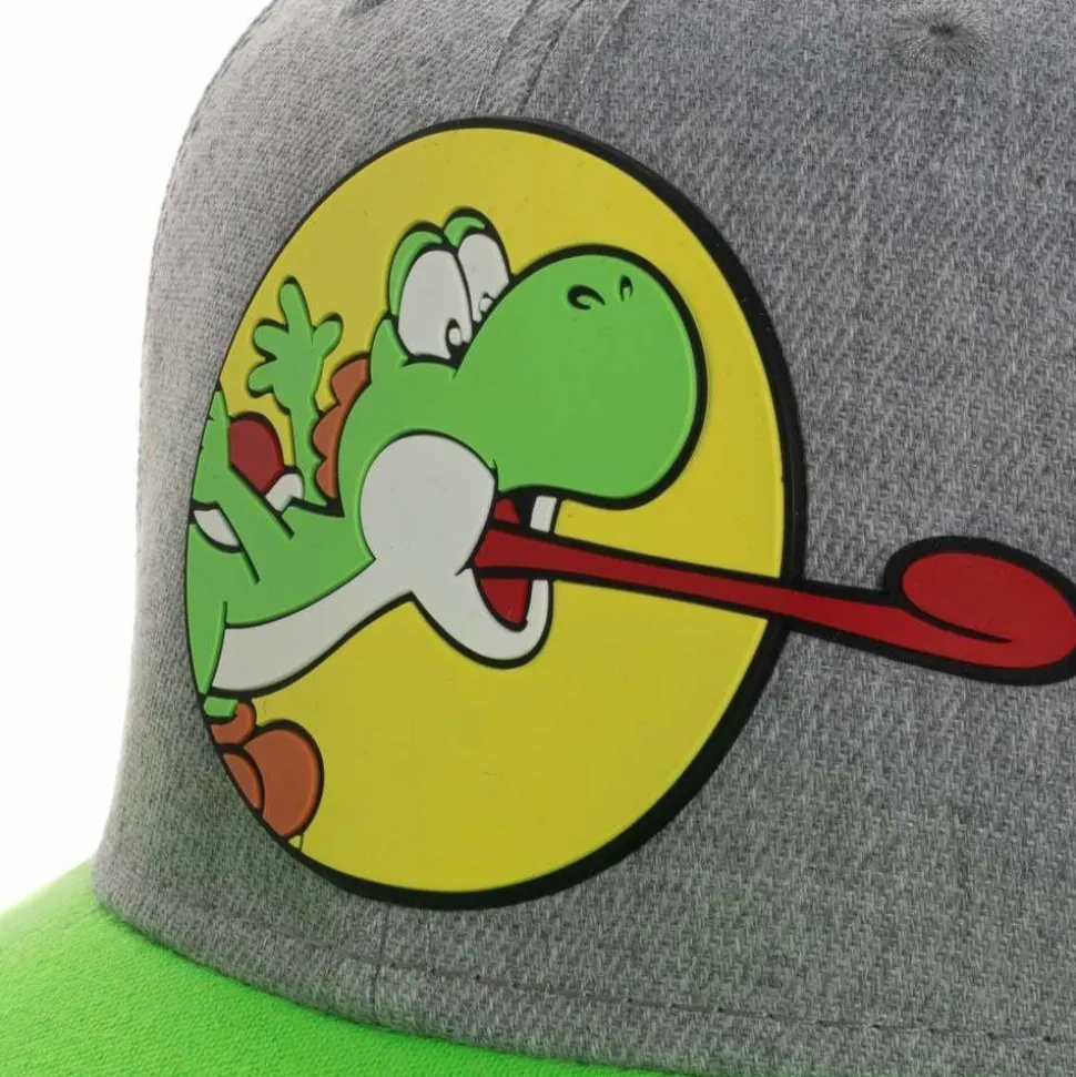 Super Mario Bros - Yoshi Pre-Curved Snapback Hat