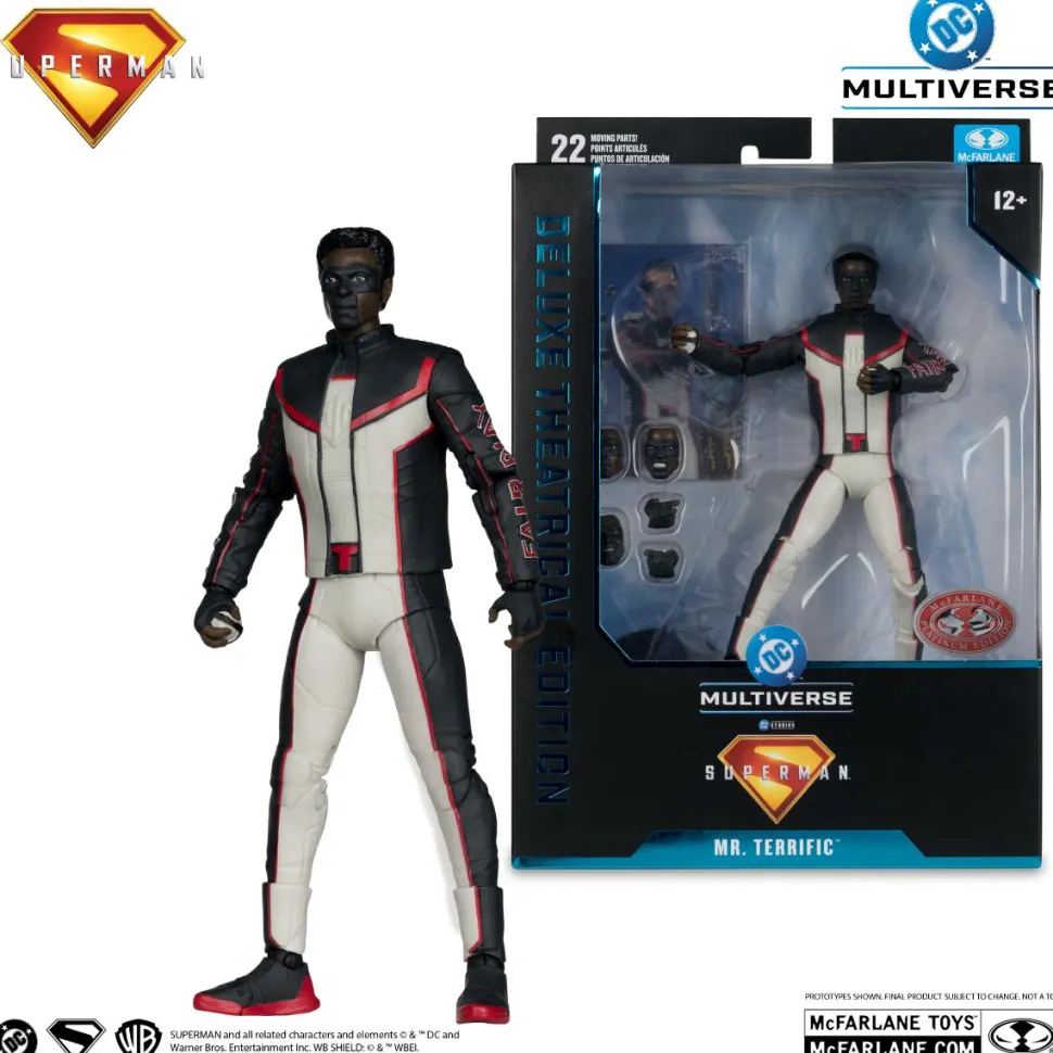 Superman (2025) - Mr. Terrific Deluxe Theatrical Edition Red Platinum Edition 7" Scale Action Figure