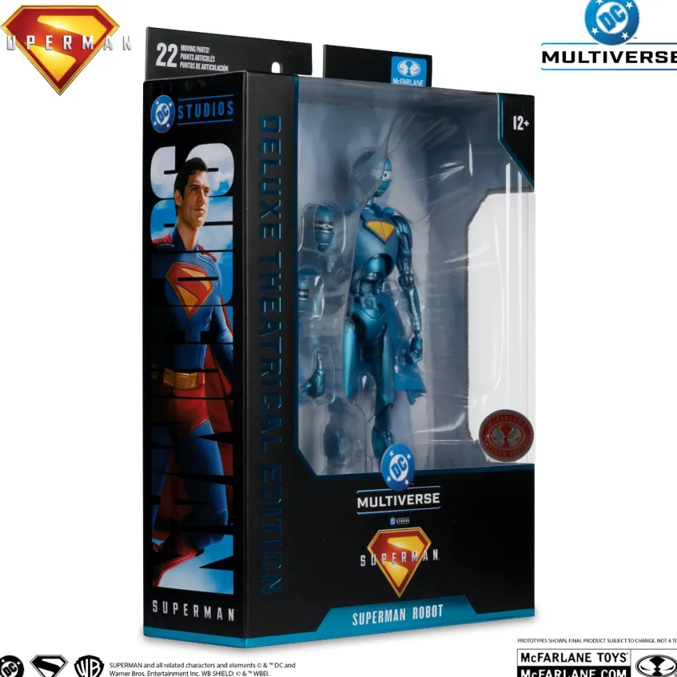 Superman (2025) - Superman Robot #4 Deluxe Theatrical Edition Red Platinum Edition 7" Scale Action Figure
