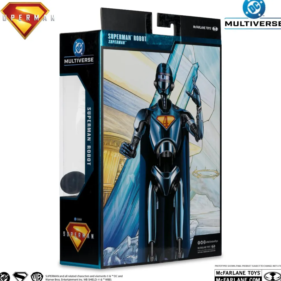 Superman (2025) - Superman Robot #4 Deluxe Theatrical Edition Red Platinum Edition 7" Scale Action Figure
