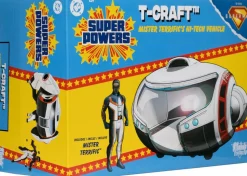Superman (2025) - T-Craft with Mister Terrific DC Super Powers Gold Label 4.5" Scale Action Figure Vehicle