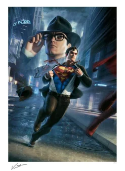 Superman - Call to Action Fine Art Print by Jerry Vanderstelt