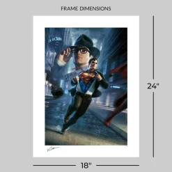 Superman - Call to Action Fine Art Print by Jerry Vanderstelt
