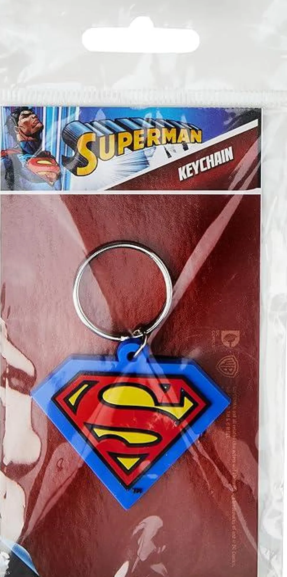 Superman - Logo Rubber Keychain