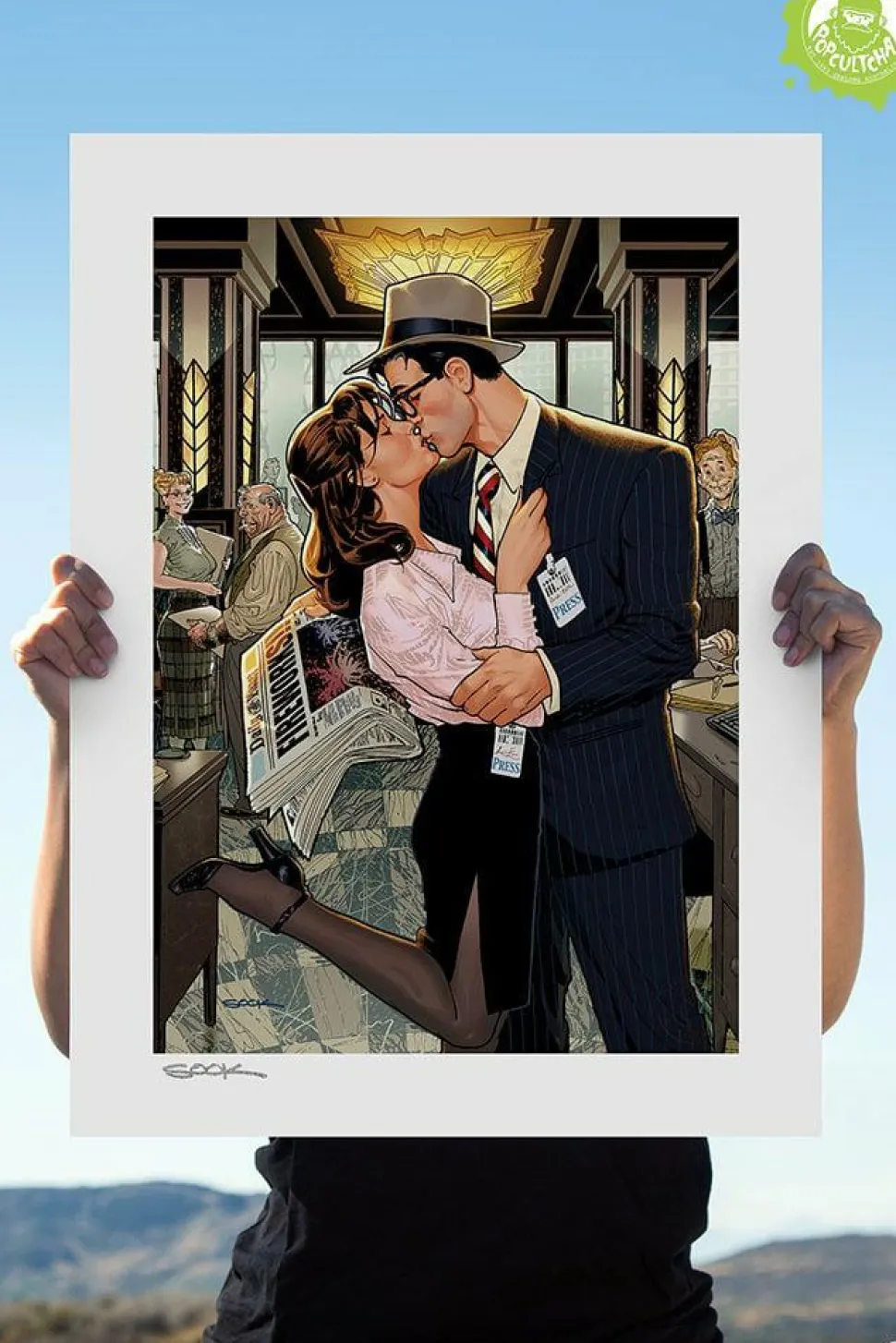 Superman - Lois & Clark: Fireworks!! Fine Art Print by Ryan Sook